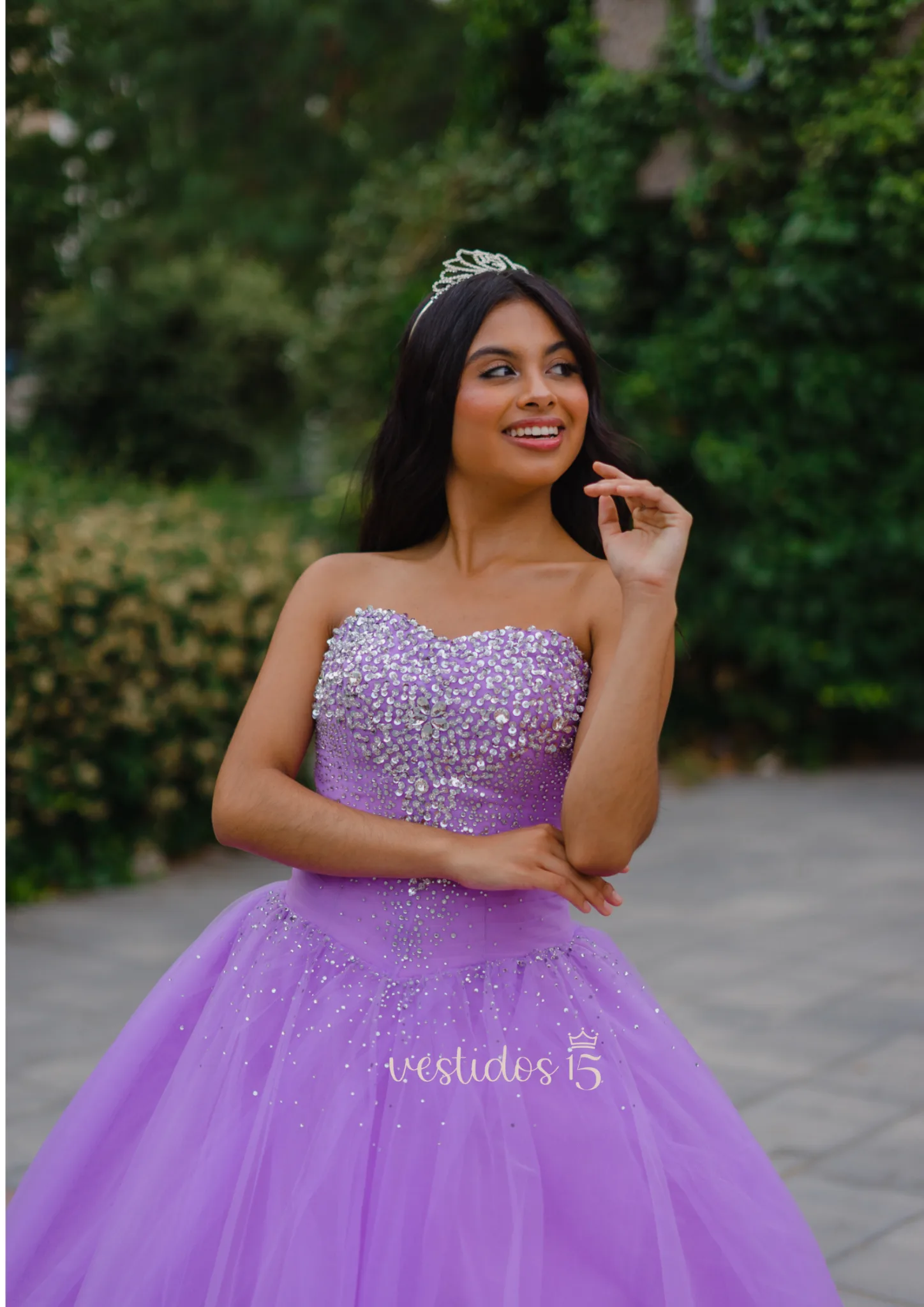 Vestido de 15 años lila