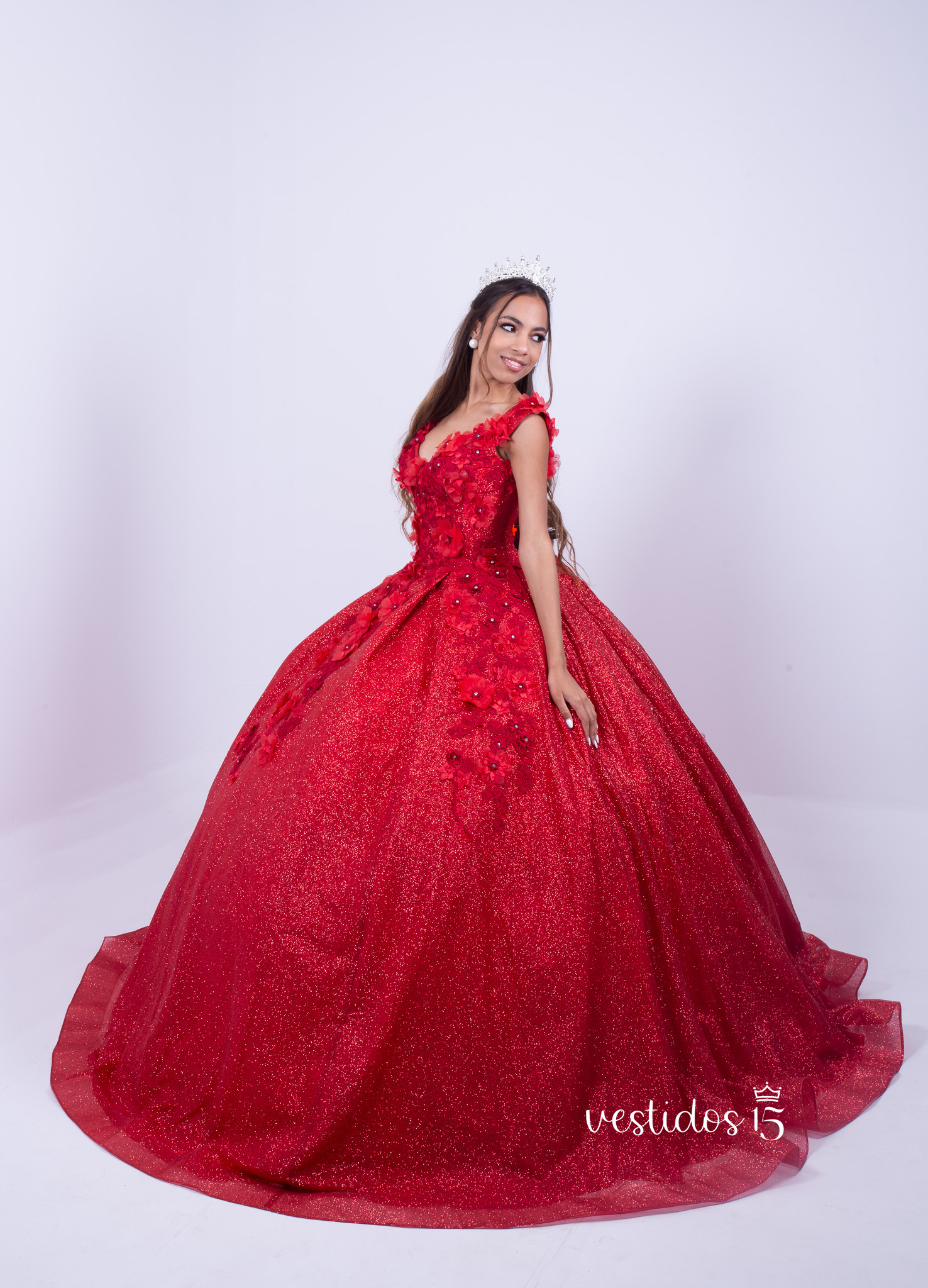 Vestido de quinceañera Rojo