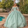 Vestido de 15 años Clara Salvia Verde Pastel