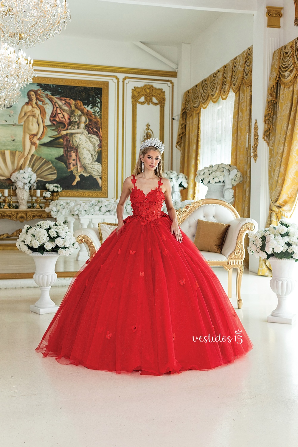 Vestido de 15 años Euforia Escarlata Rojo