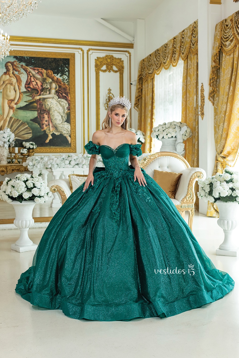 Vestido de 15 años Eclipse Esmeralda Verde