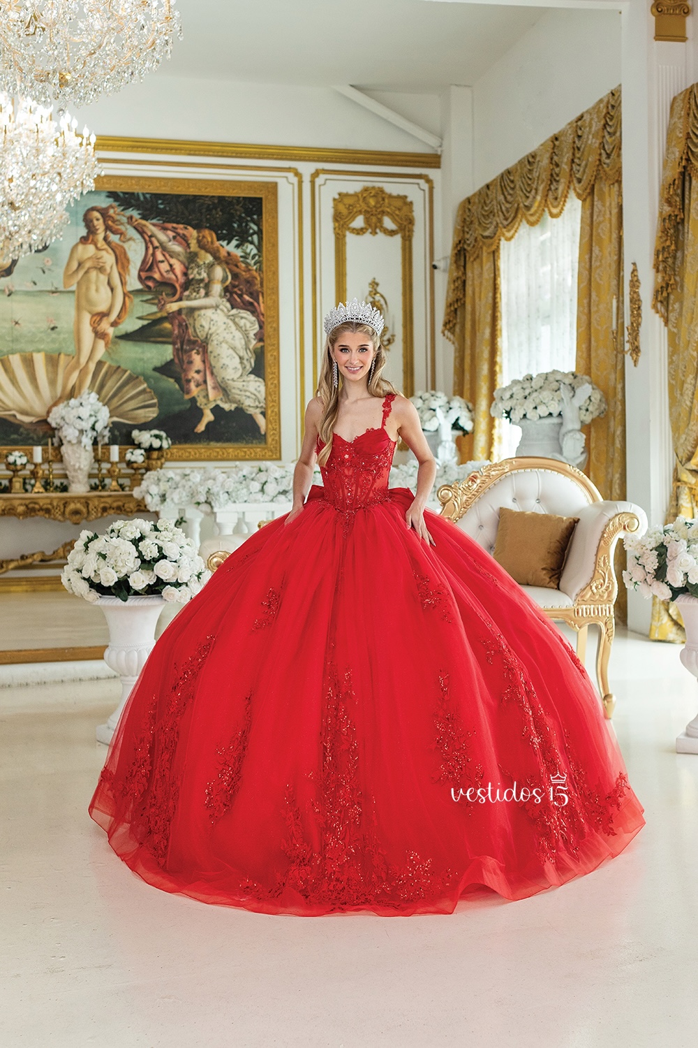 Vestido de 15 años Esencia Rojo Carmesí