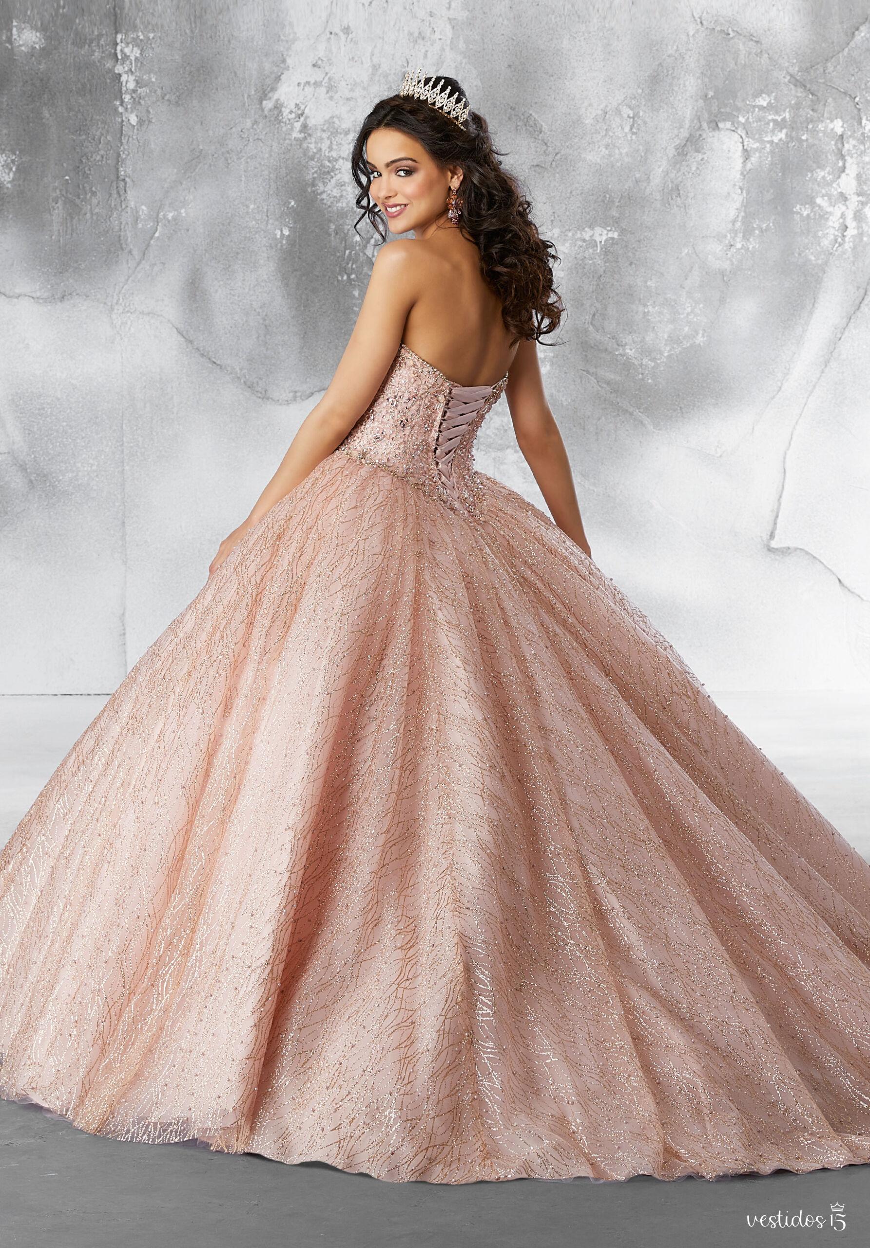 Alternative view of Vestido de 15 años Ambar Rosa