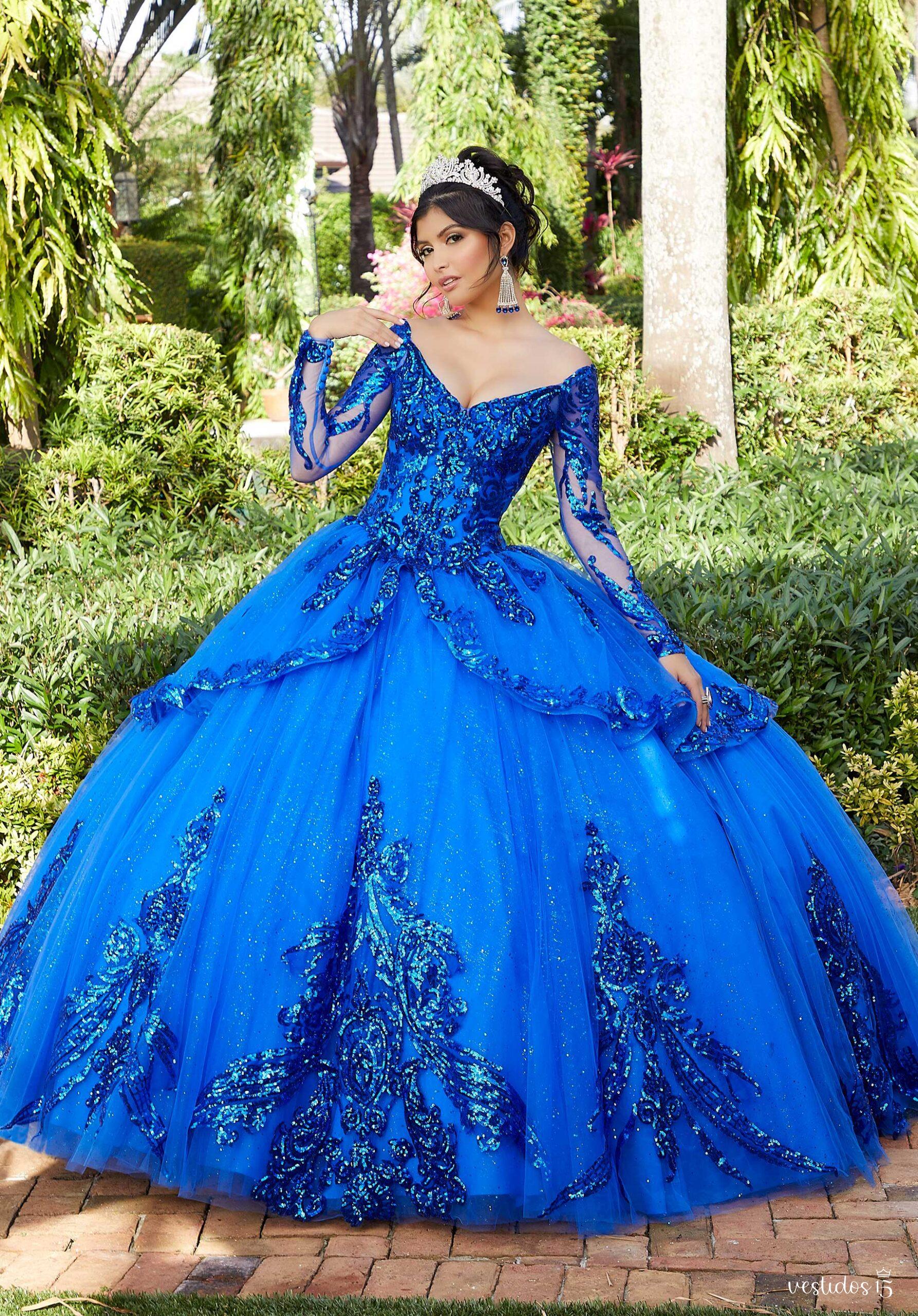 Vestido de 15 años Adela Azul