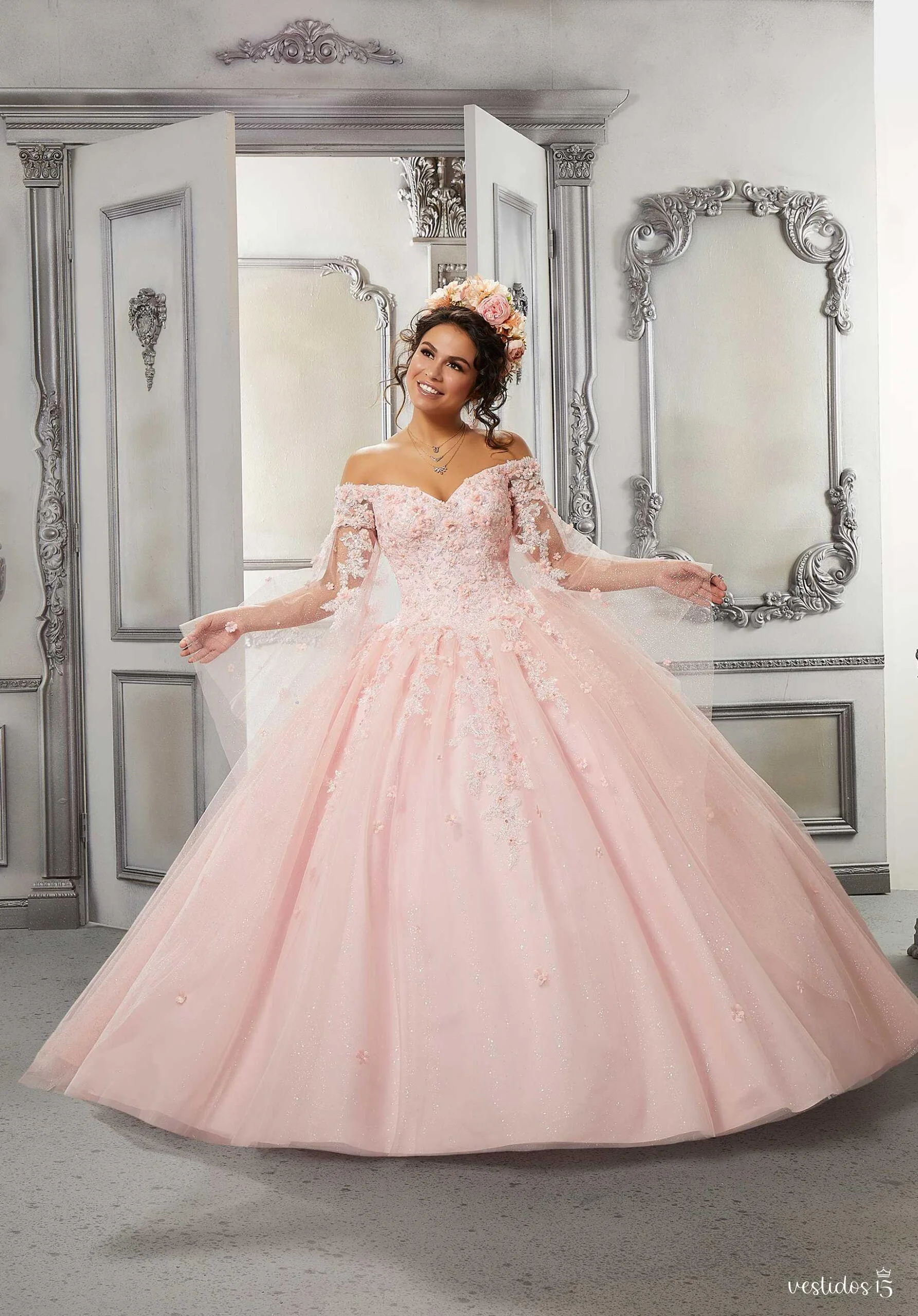 Vestido 15 rosa anastasia de Vestidos15 — calidad y estilo para ocasiones especiales
