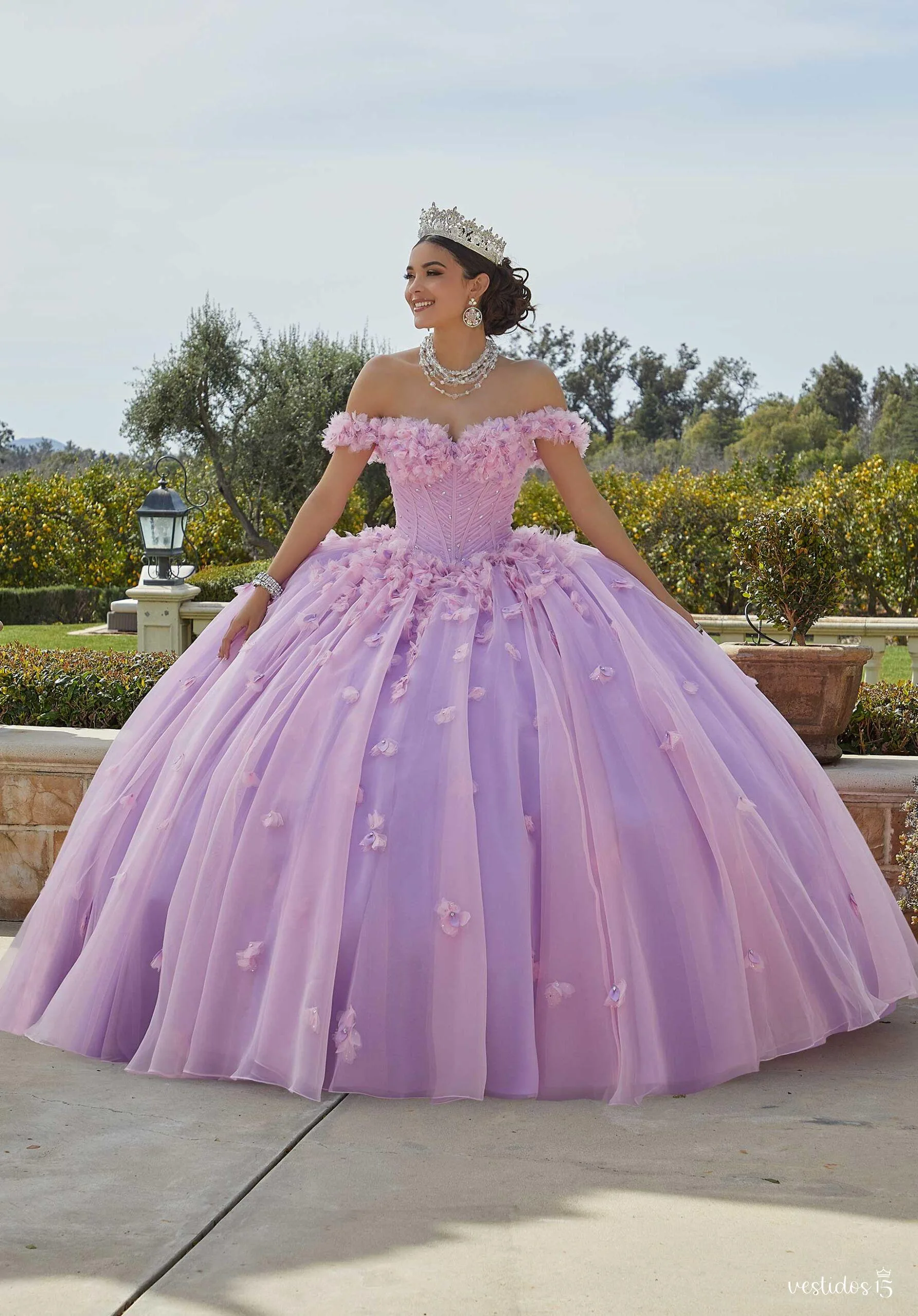 Vestido 15 lila alondra de Vestidos15 — calidad y estilo para ocasiones especiales