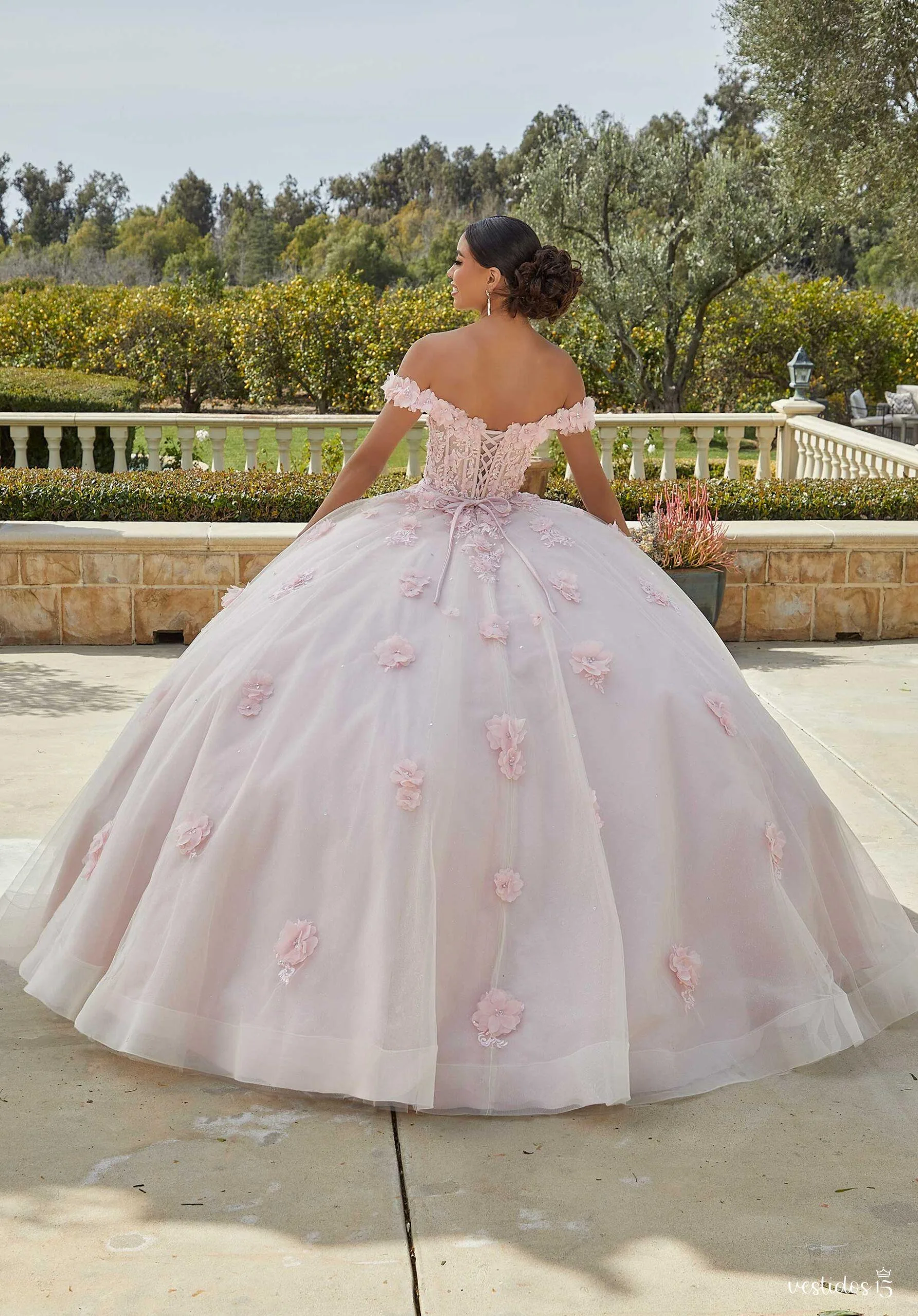 Alternative view of Vestido de 15 años Arely Rosa