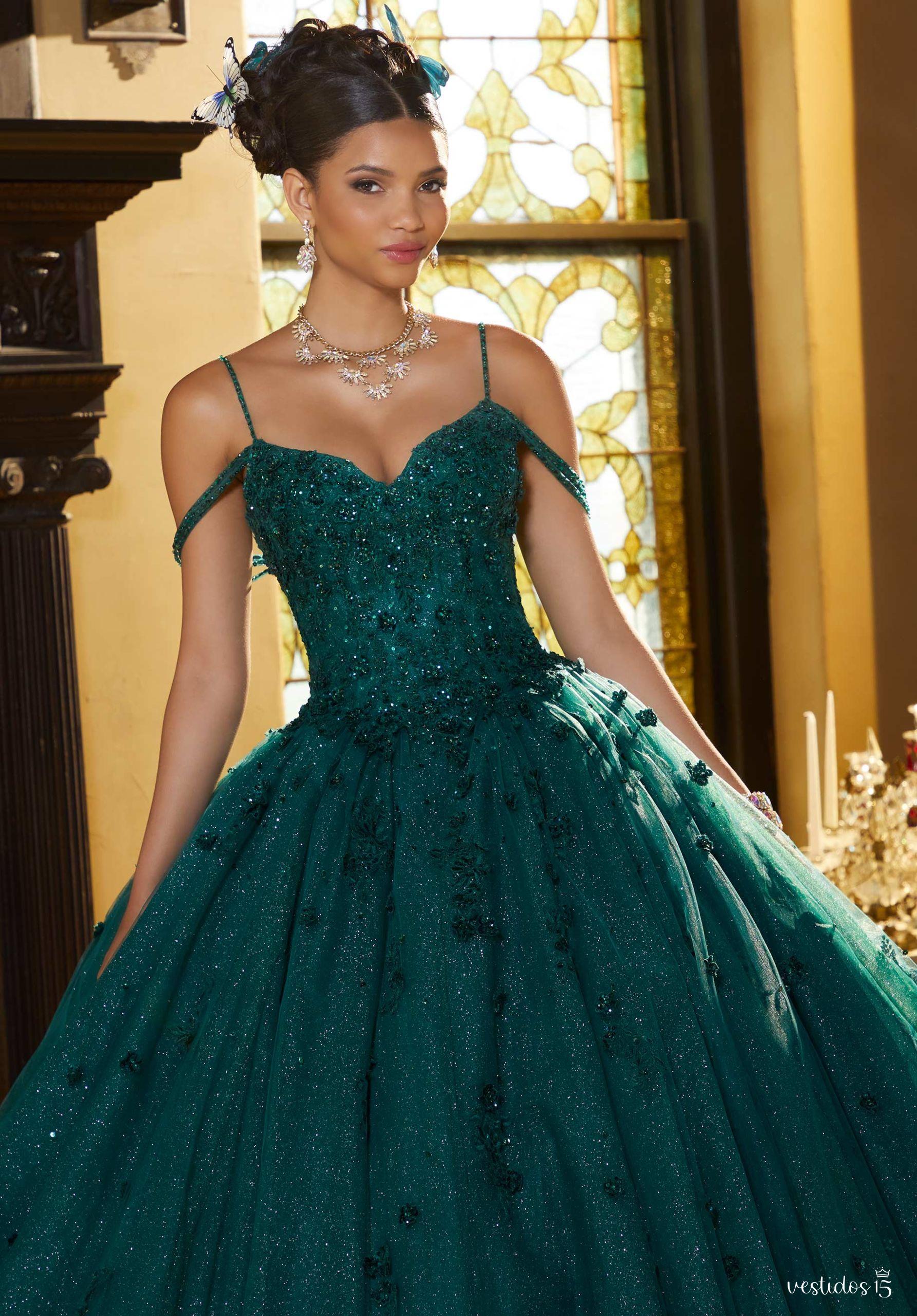 Alternative view of Vestido de 15 años Kate Verde