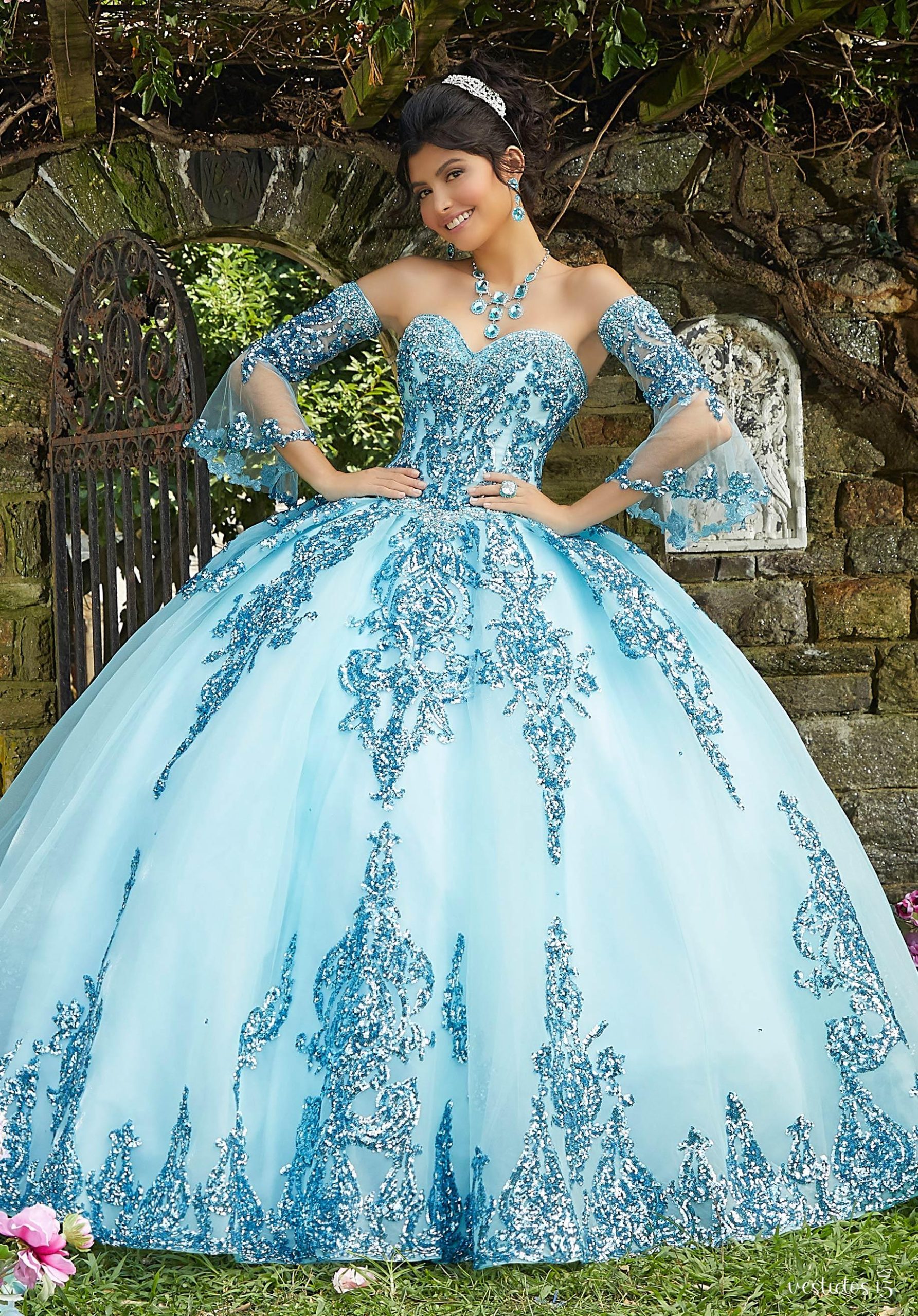 Vestido de 15 años Aixa Azul