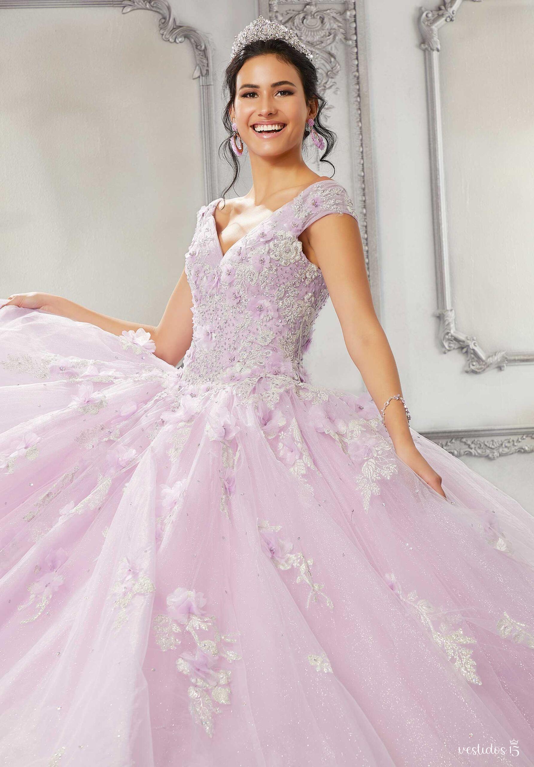 Alternative view of Vestido de 15 años Asia Lila