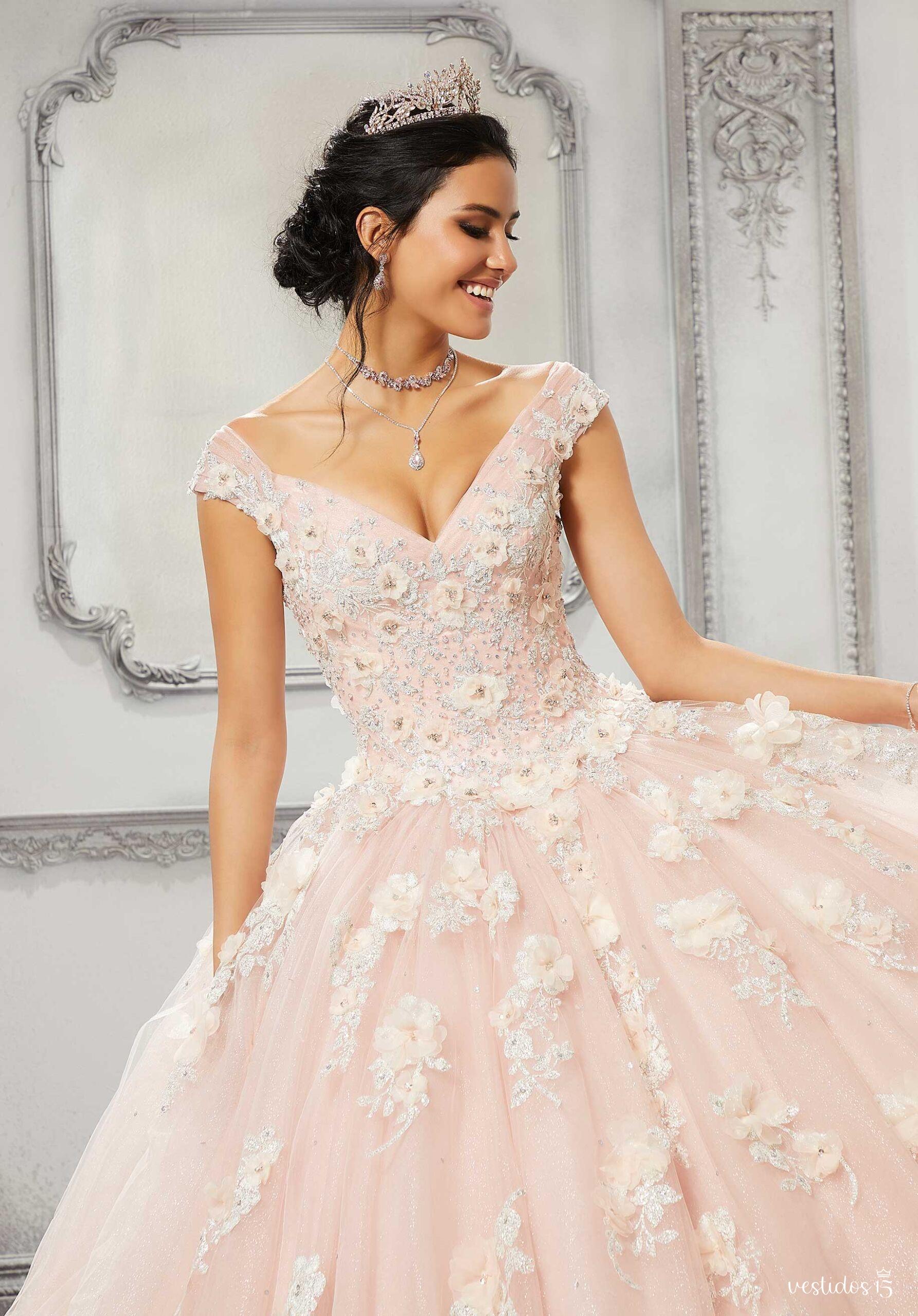 Alternative view of Vestido de 15 años Asia Rosa