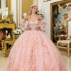Vestido de quinceañera rosa palo