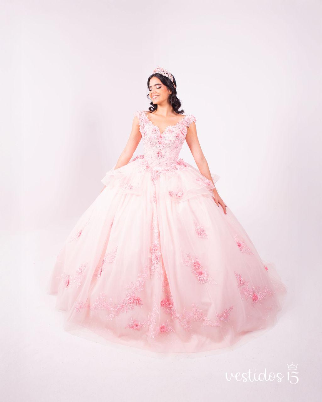 Vestido de 15 años melody rosa
