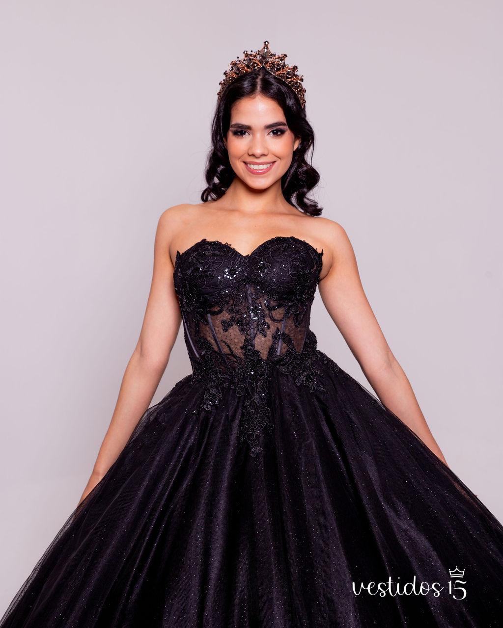 Alternative view of Vestido Madison Negro
