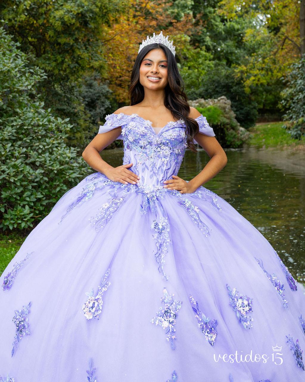 Alternative view of Vestido de 15 años en Alquiler Nelly Lila
