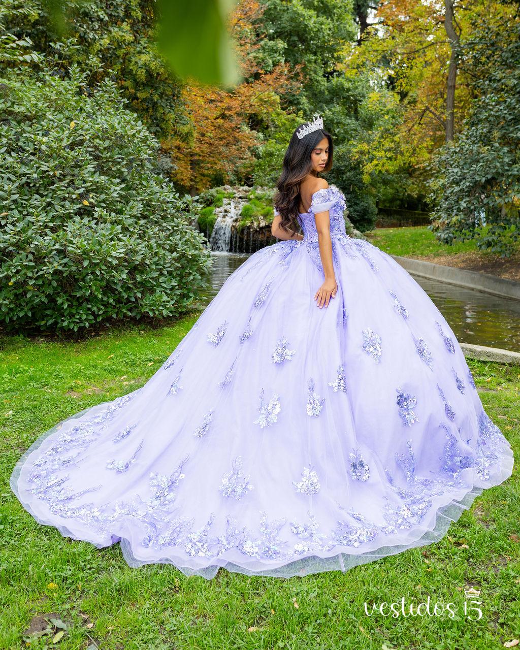 Vestido de 15 años en Alquiler Nelly Lila