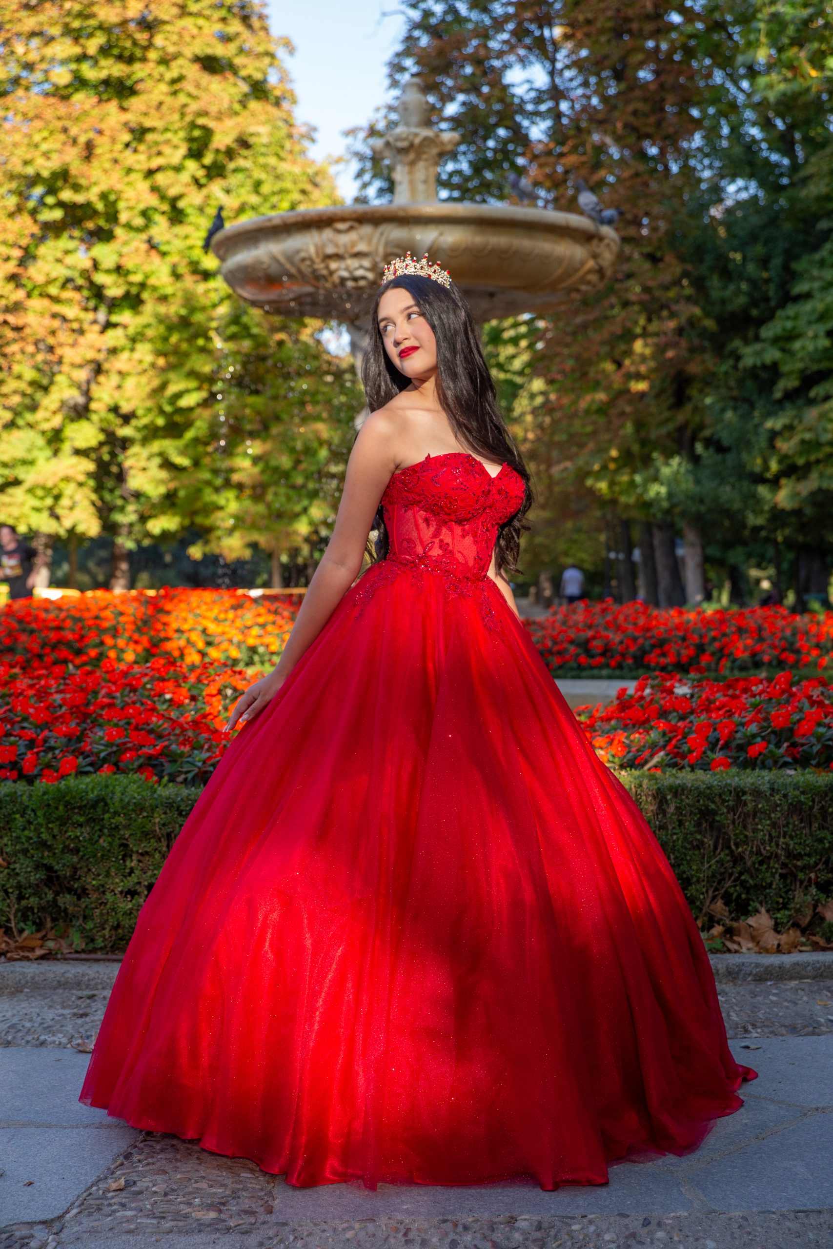 Alternative view of Vestido Madison Rojo