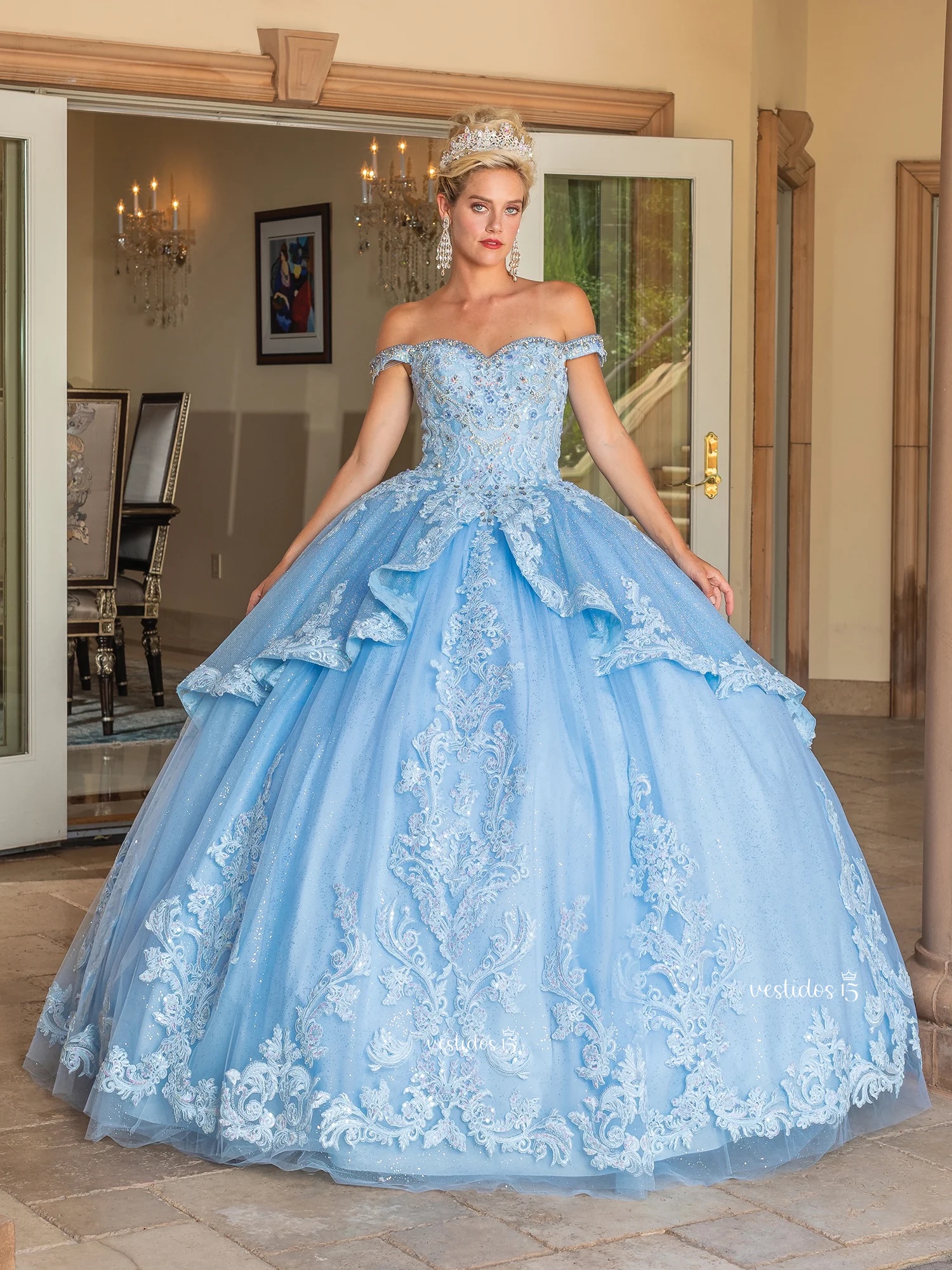 Vestido de 15 años Amelia Royal Azul