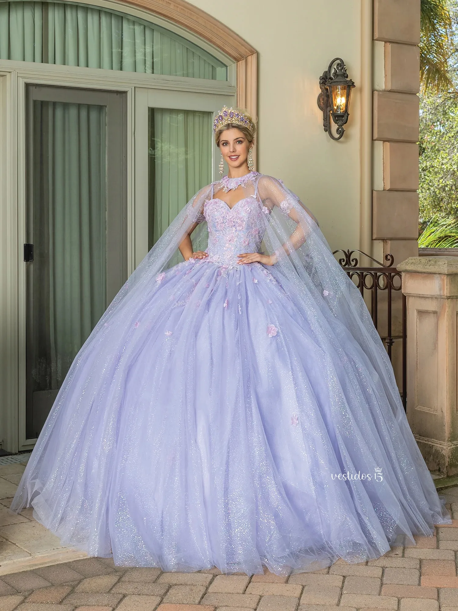 Vestido de 15 años Valeria Lila - Imagen 3