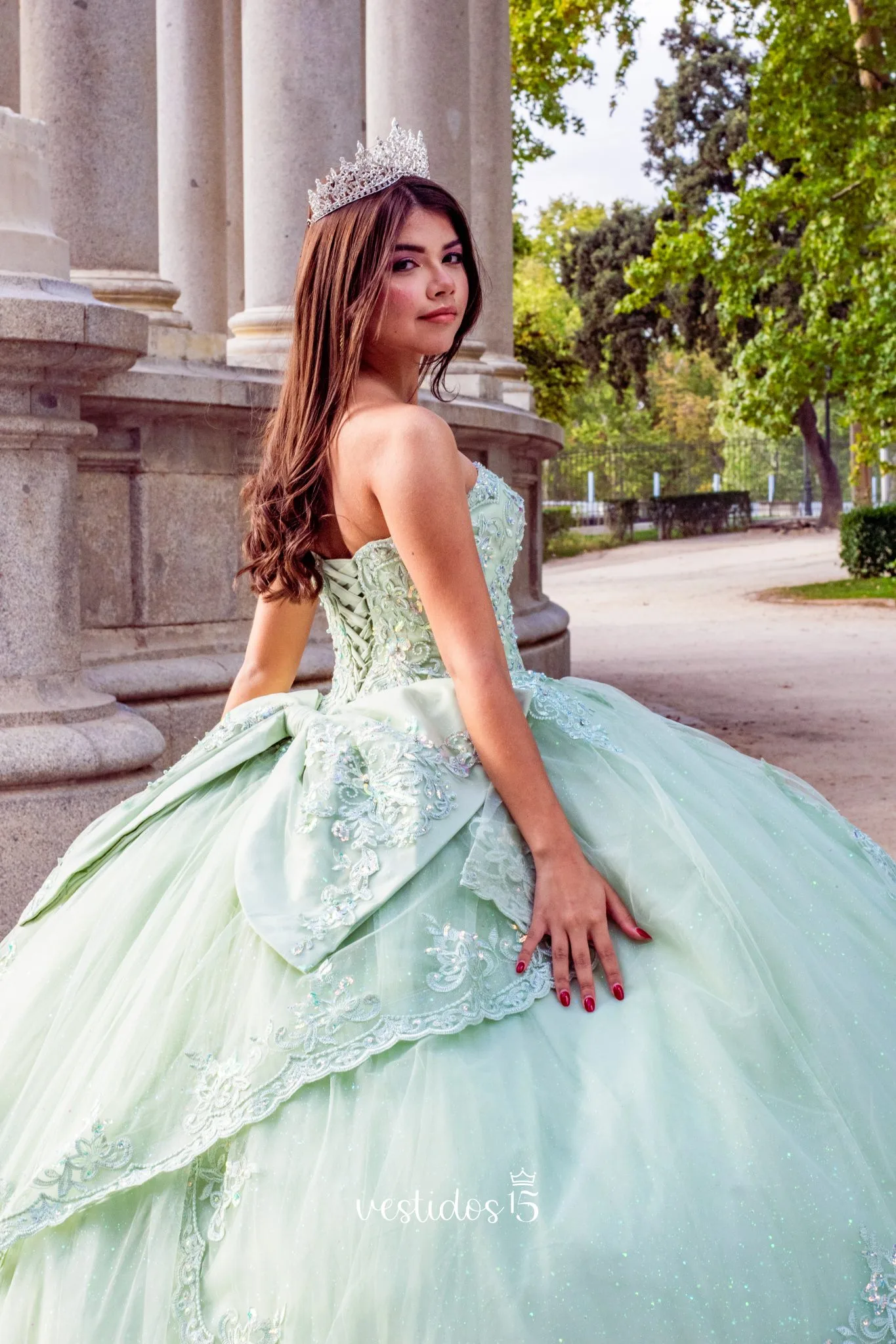 Alternative view of Vestido Tiana Verde