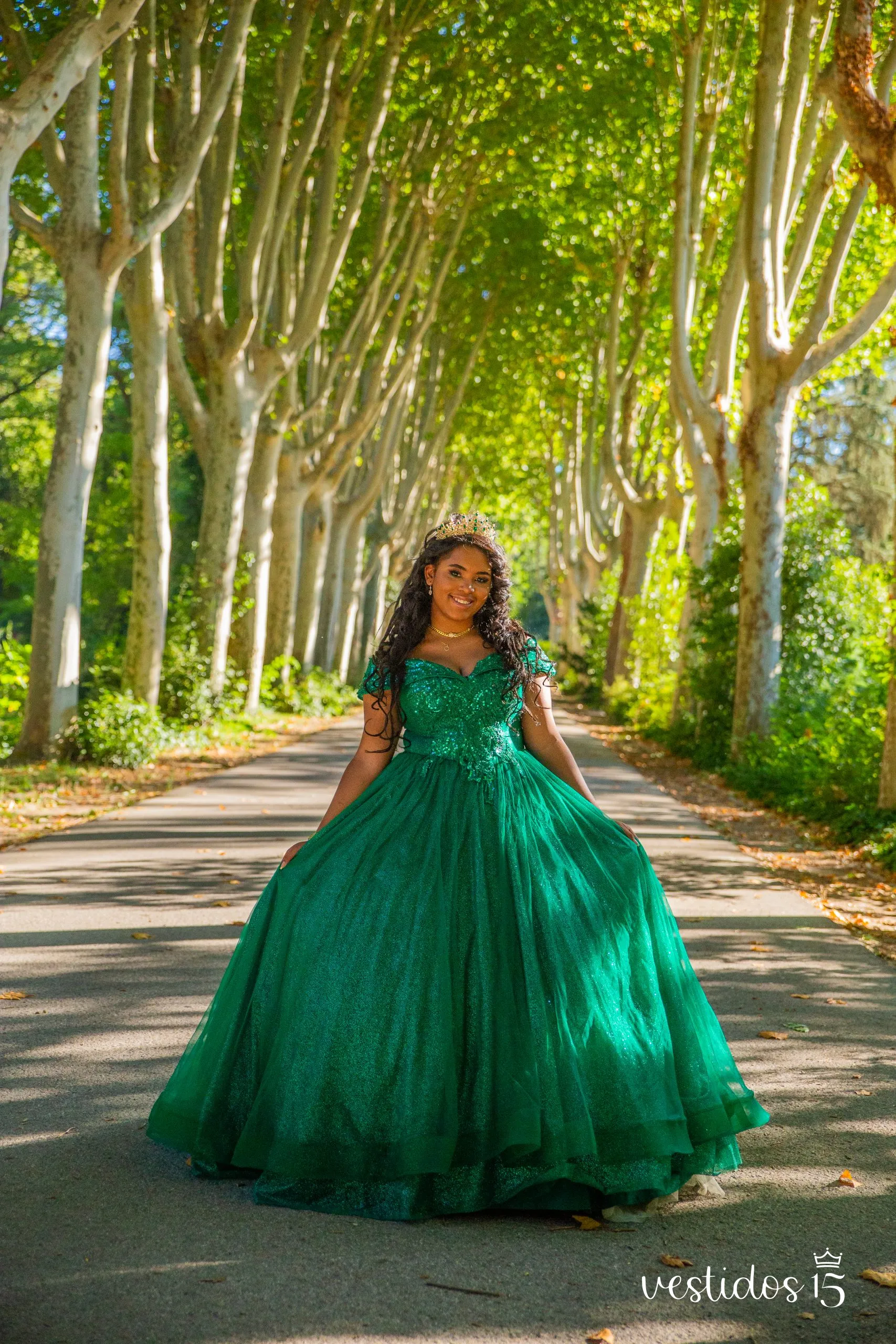 Vestido Ashley verde