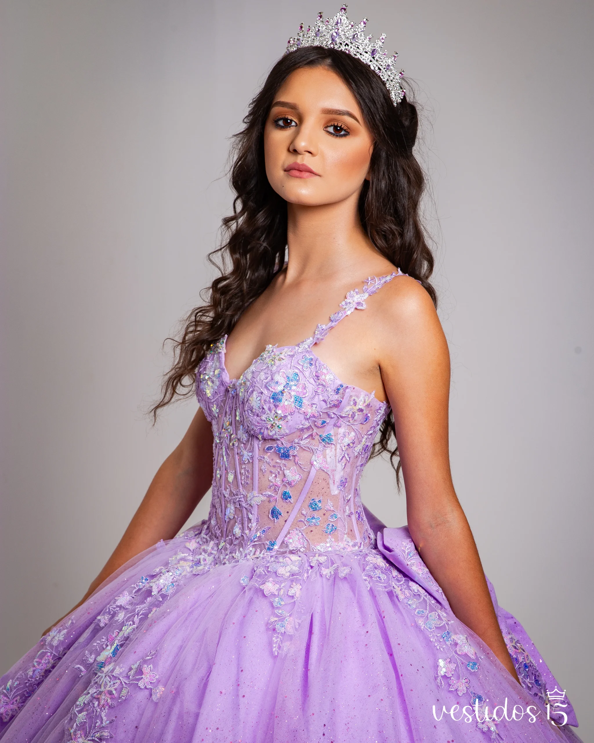 Vestido de 15 años Giss Morado Vestido de 15 años Giss Morado - Imagen 4