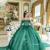 Vestido de 15 años Esencia Nude Verde Cazador