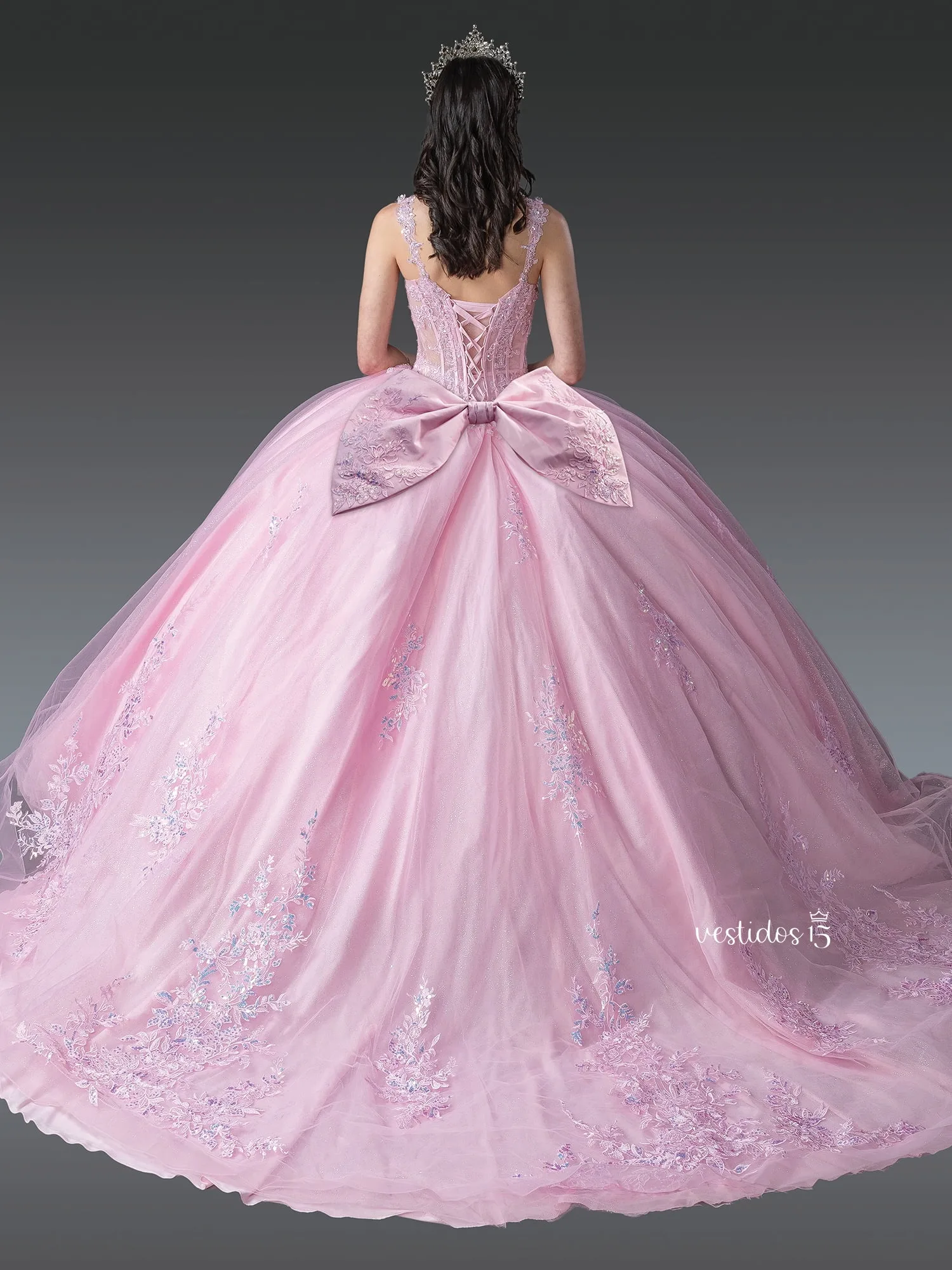 Alternative view of Vestido de 15 años Esencia Rosa