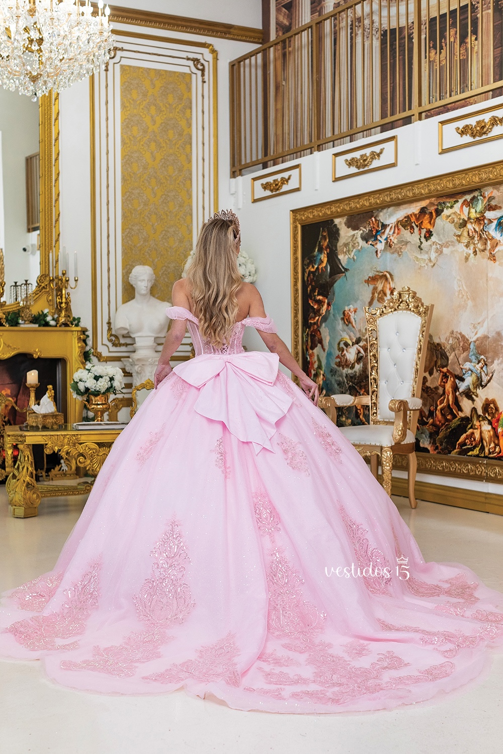 Vestido de 15 años Estrella Rosa Palo / Pastel Vestido de 15 años Estrella Rosa Palo / Pastel - Imagen 2