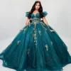Vestido de 15 años en Alquiler Campanita Verde Esmeralda