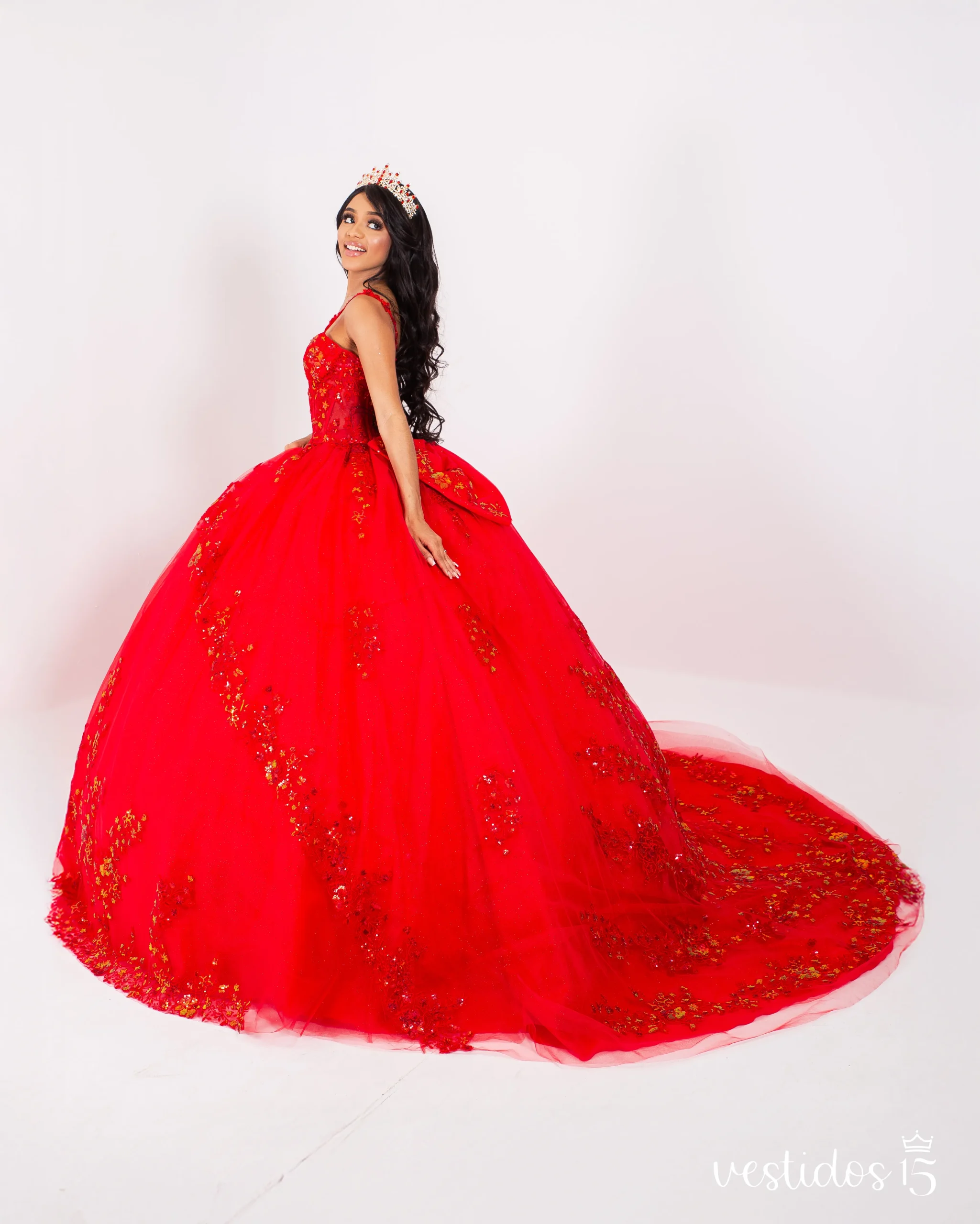 Vestido de 15 años Giss Rojo Vestido de 15 años Giss Rojo - Imagen 2