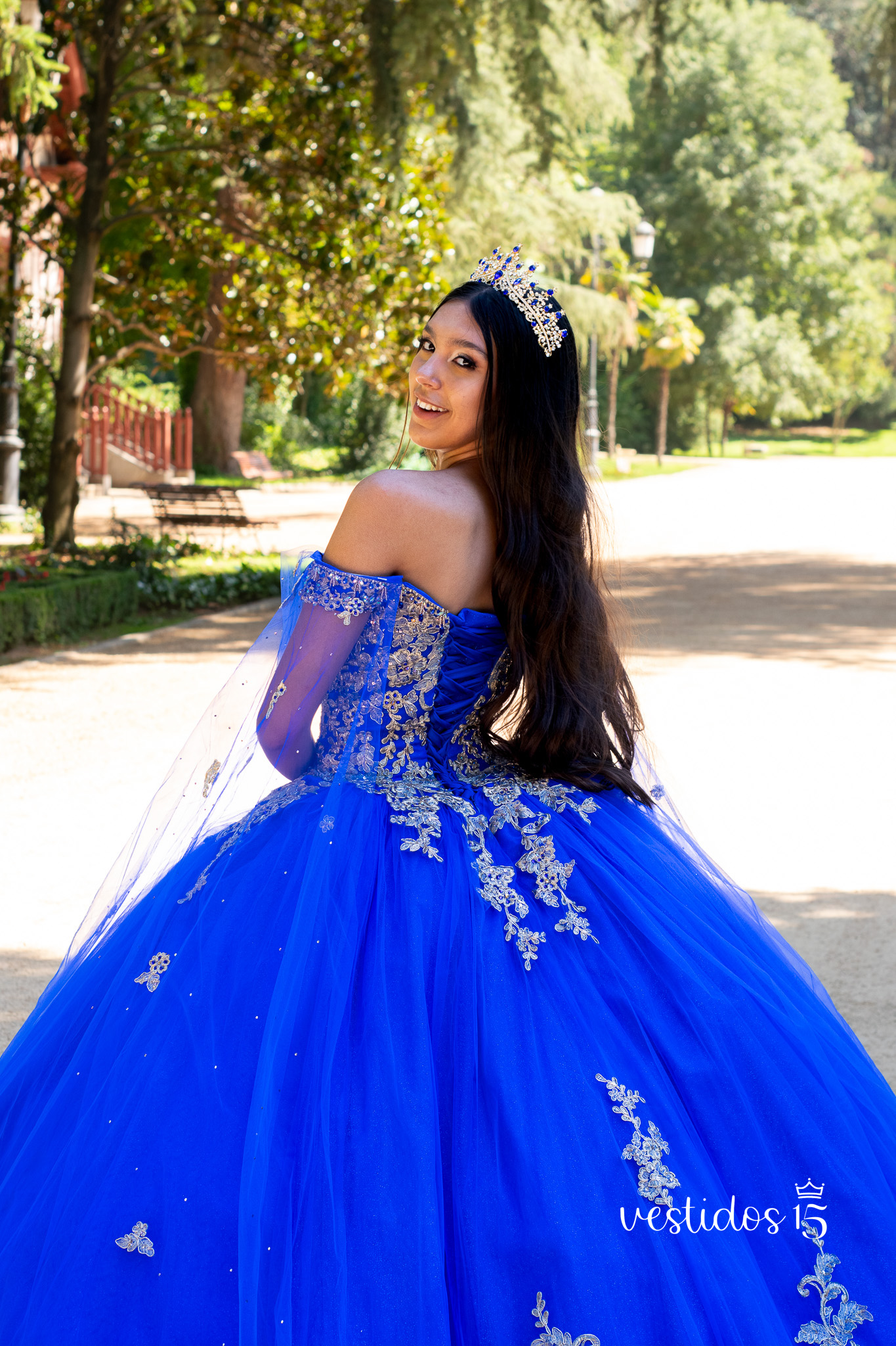 Vestido Almudena Azul Rey