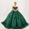 Vestido de 15 años en Alquiler Isa Verde Esmeralda