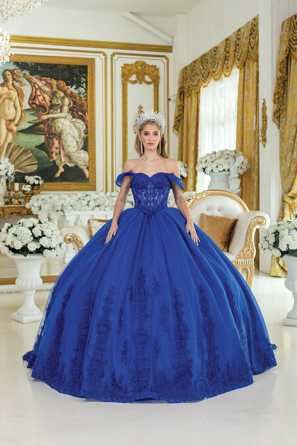 Vestido 15 azul eleonor — diseño exclusivo en Vestidos15