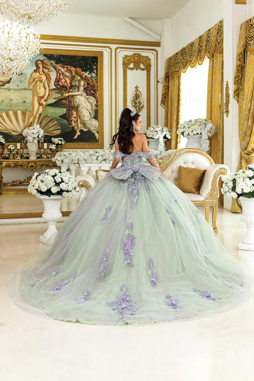 Alternative view of Vestido de 15 años Ema Morado / Lila
