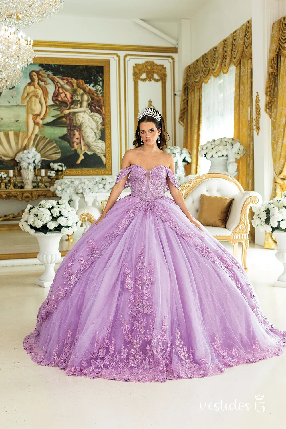 Vestido de 15 años Eva Morado / Lila