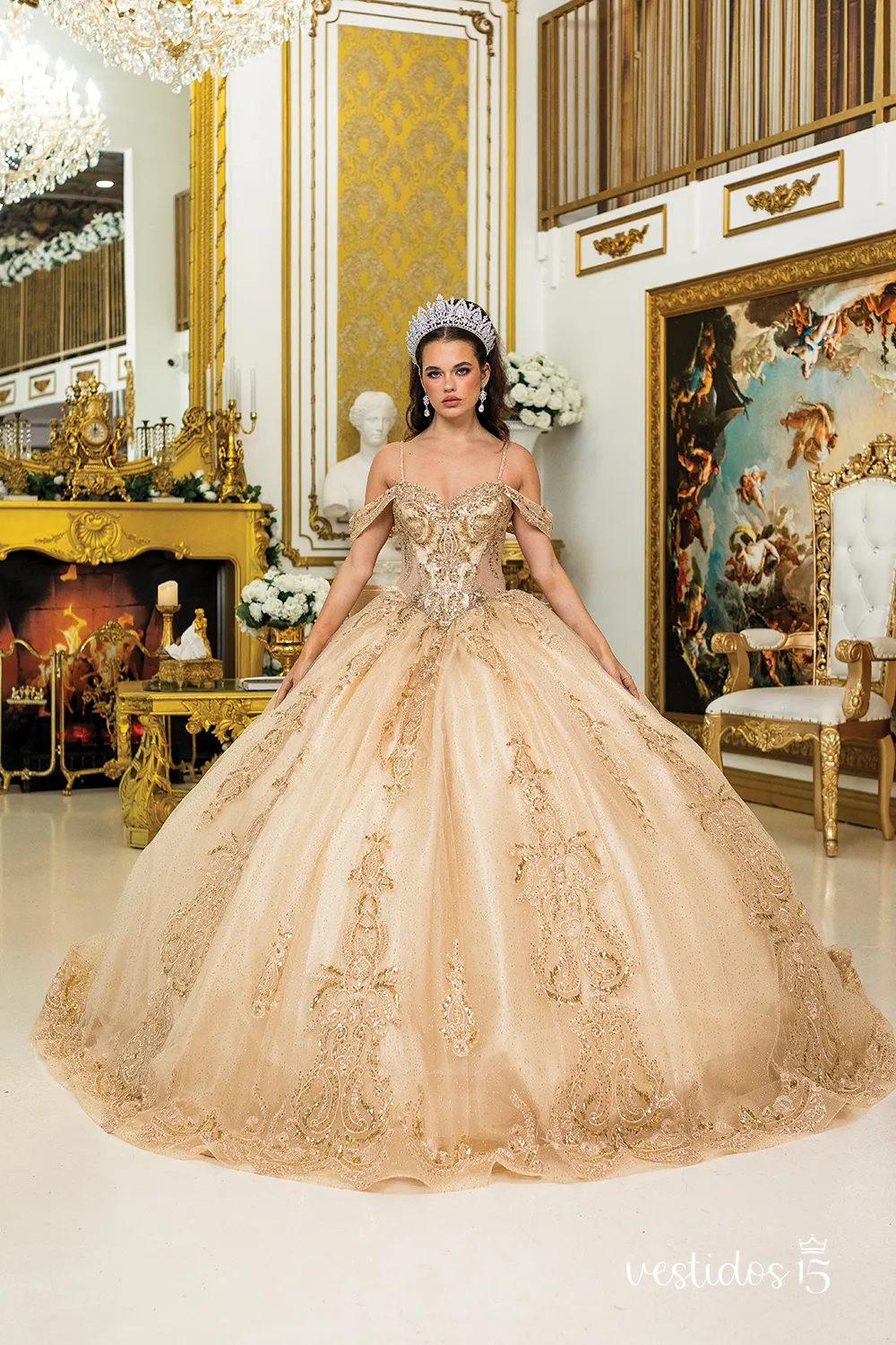 Vestido de 15 años Juana Dorado