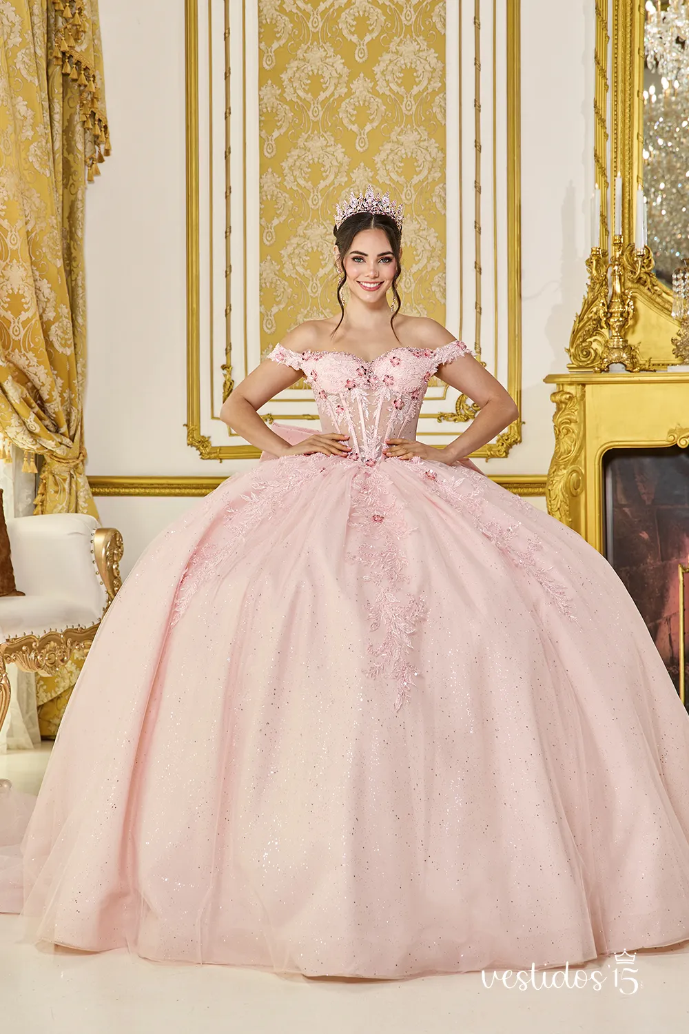 Vestido de 15 años Milena Rosa