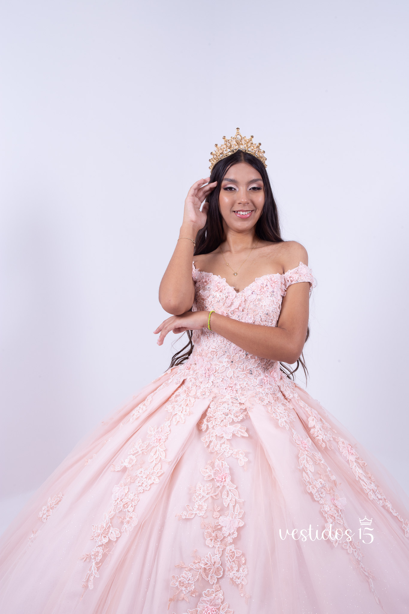 Vestido de 15 años Cami Rosa Pastel