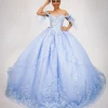 vestido de quince años color azul celeste