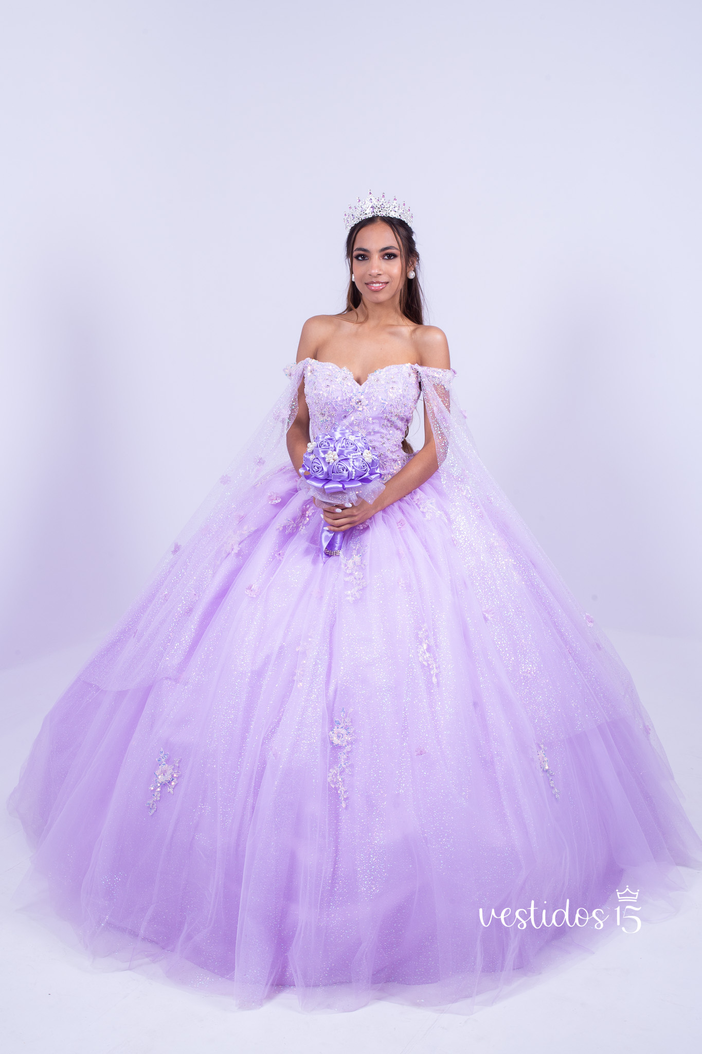 Alternative view of Vestido de 15 años Yova Lila