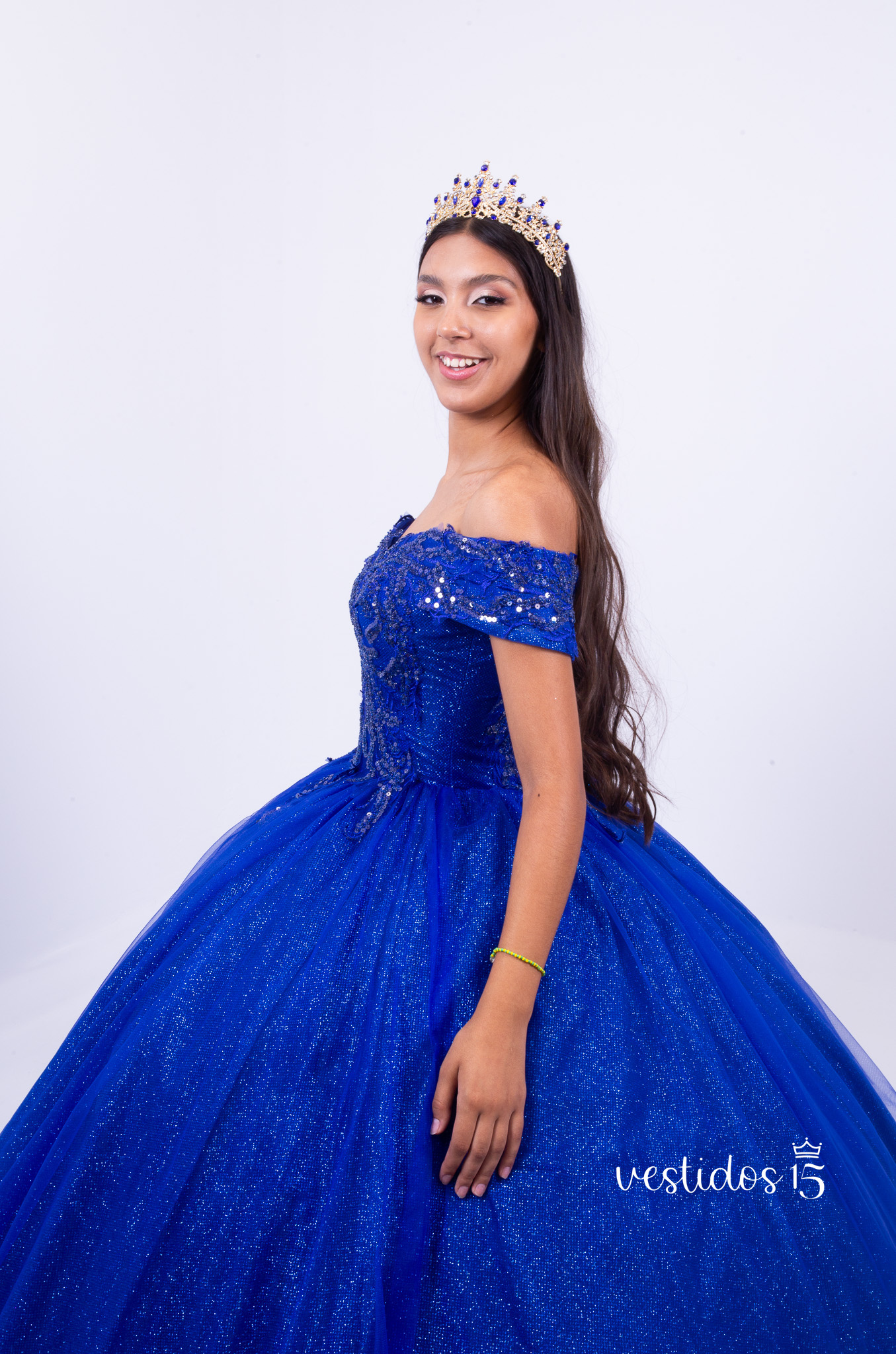 Vestido Ashley azul Rey Vestido Ashley azul Rey - Imagen 4