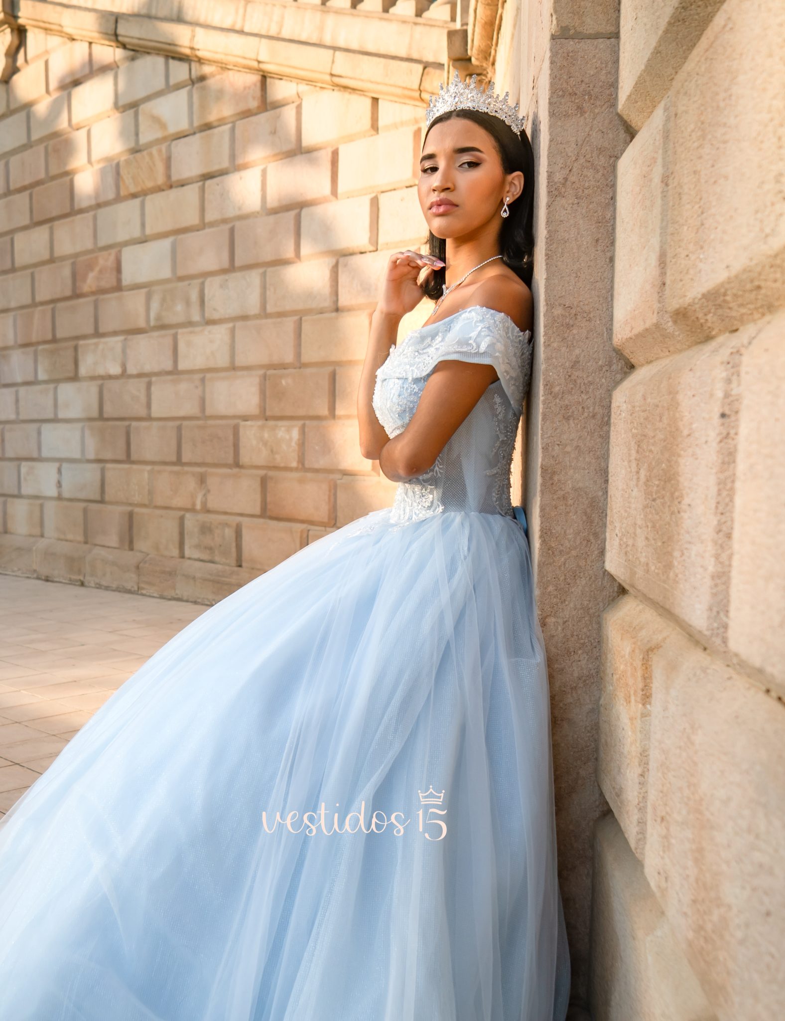 Vestido Ashley azul Vestido Ashley azul - Imagen 6