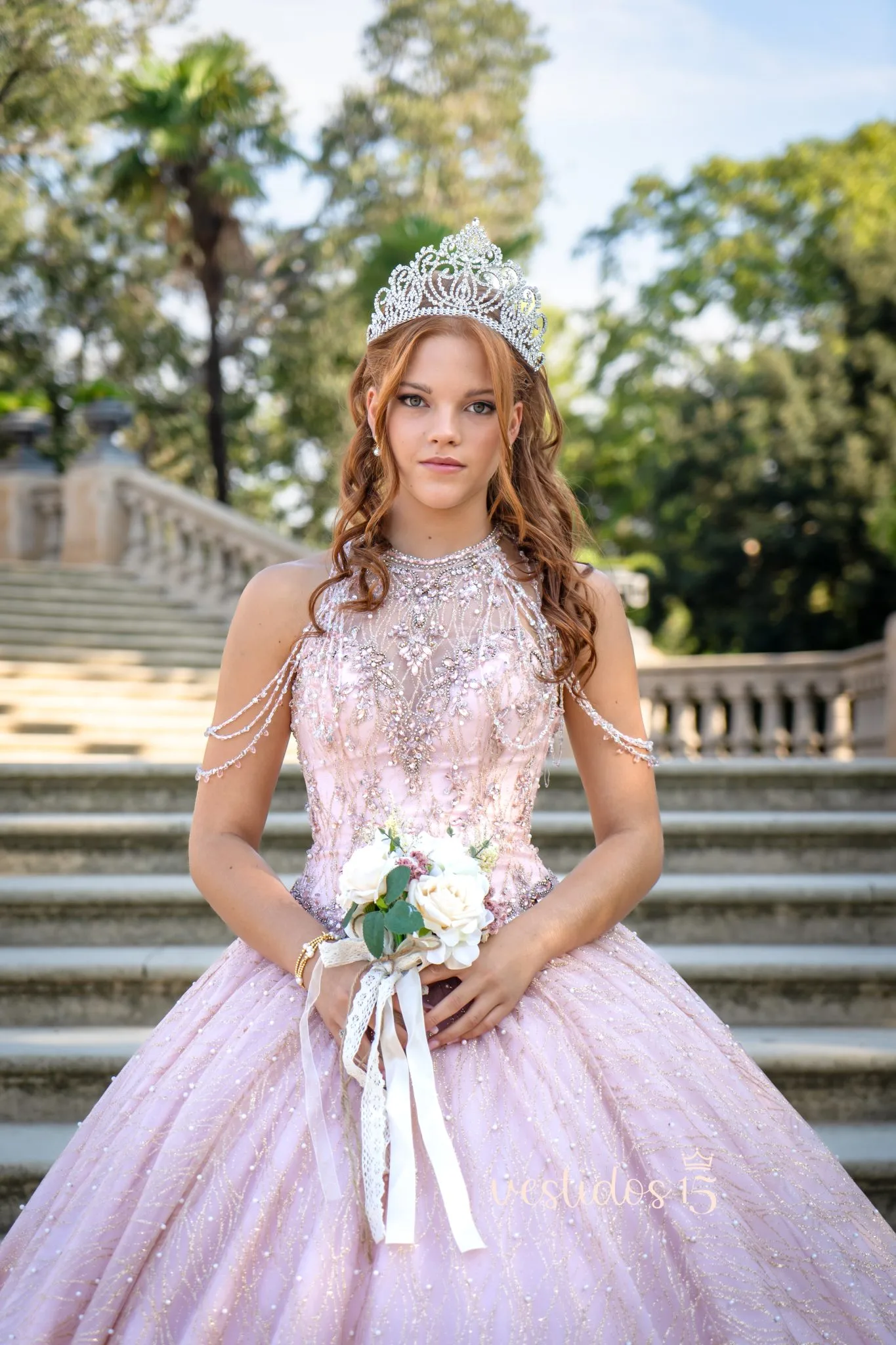 Vestido Leyre Rosa - Imagen 3