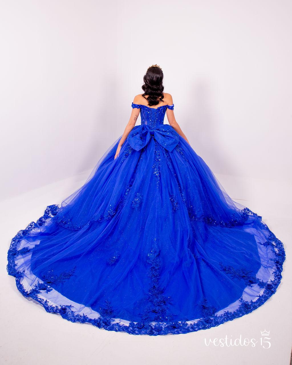 Vestido de 15 años Isa Azul Rey Vestido de 15 años Isa Azul Rey - Imagen 5