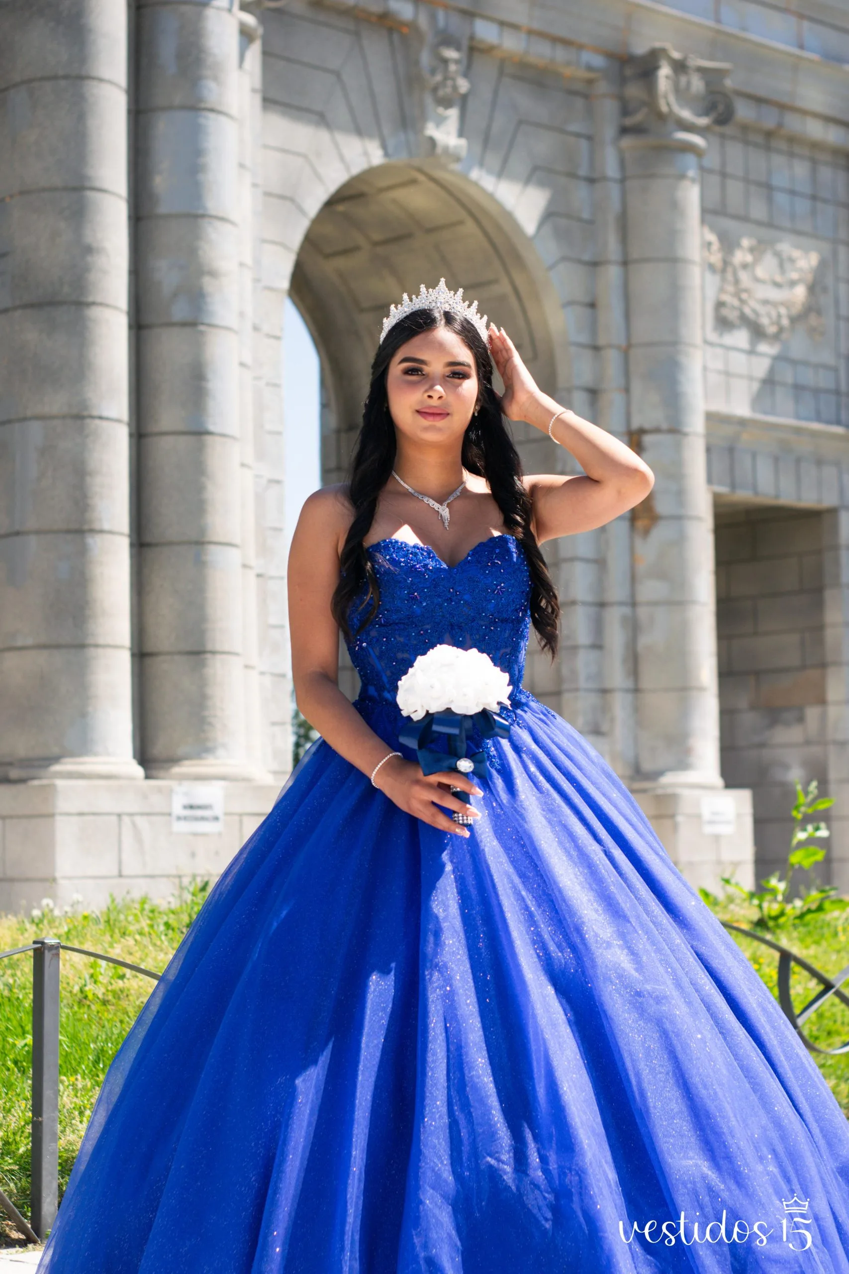 Alternative view of Vestido Madona color Azul
