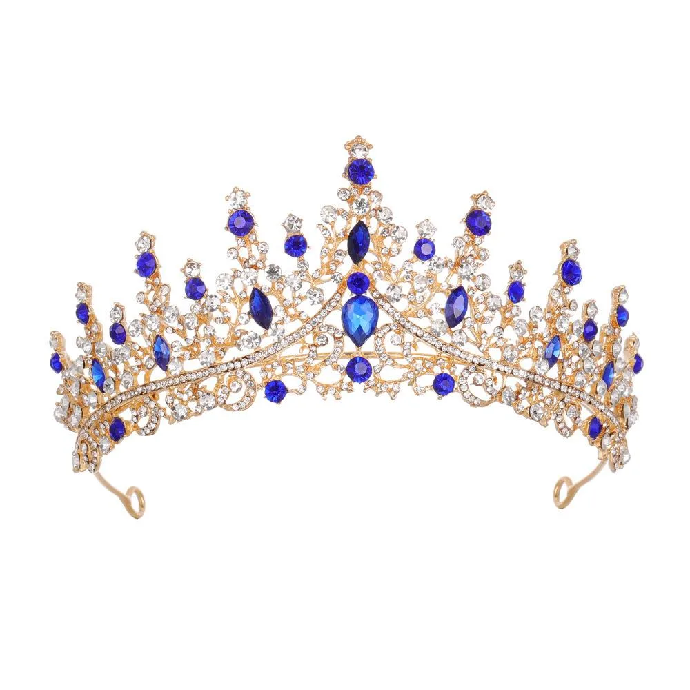 Tiara azul rey — diseño exclusivo en Vestidos15