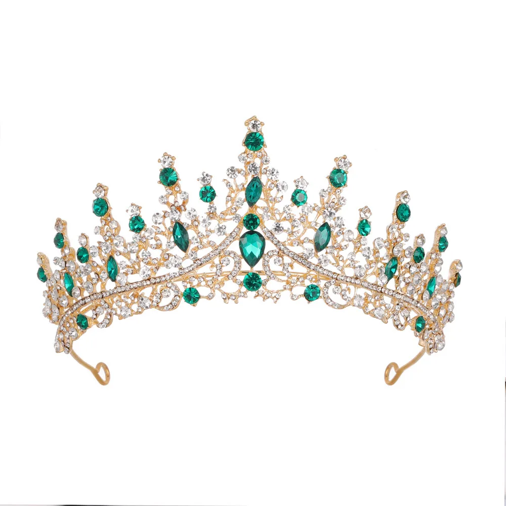 Tiara verde de alta calidad en Vestidos15