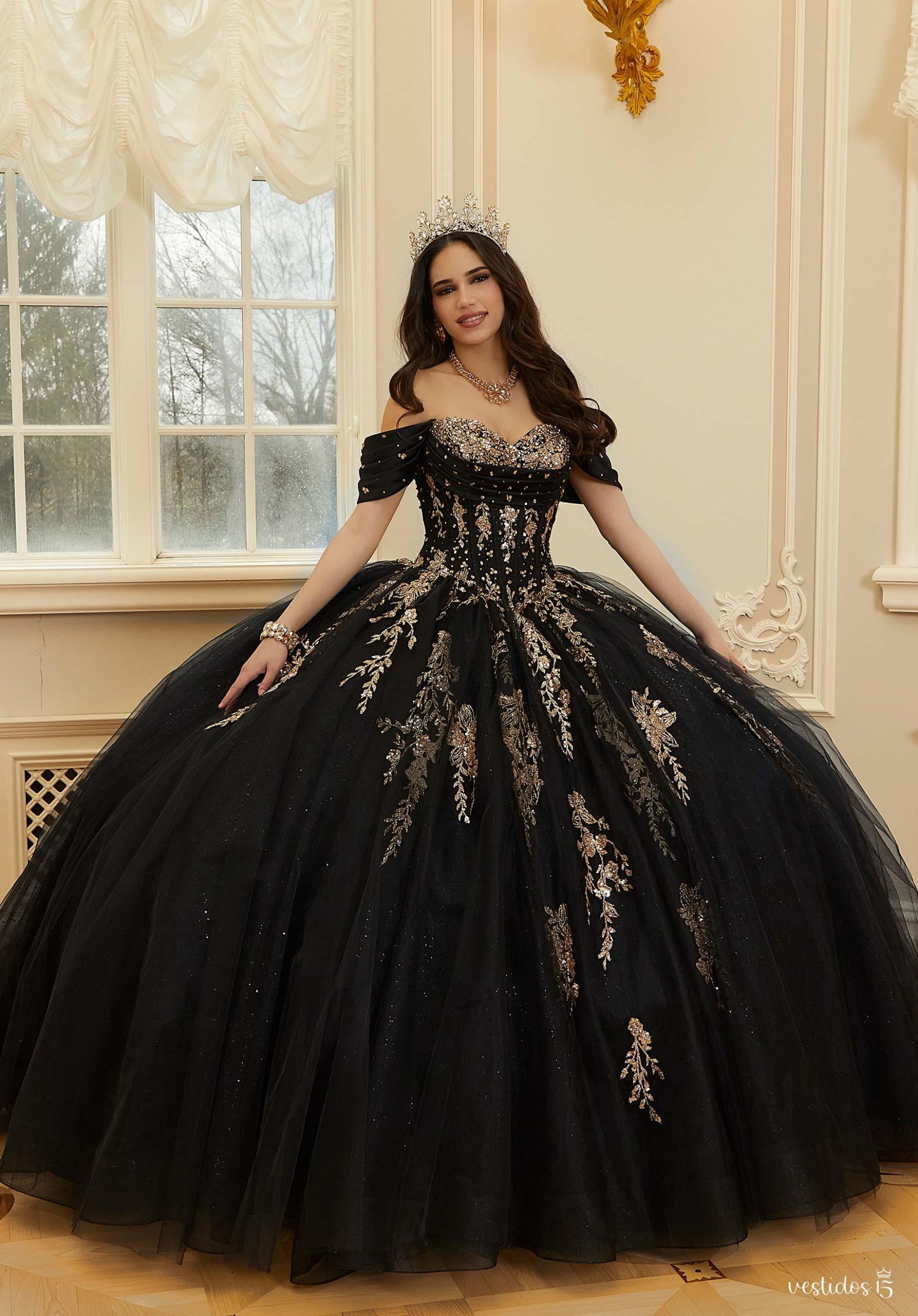 Vestido de 15 años Alejandra Negro