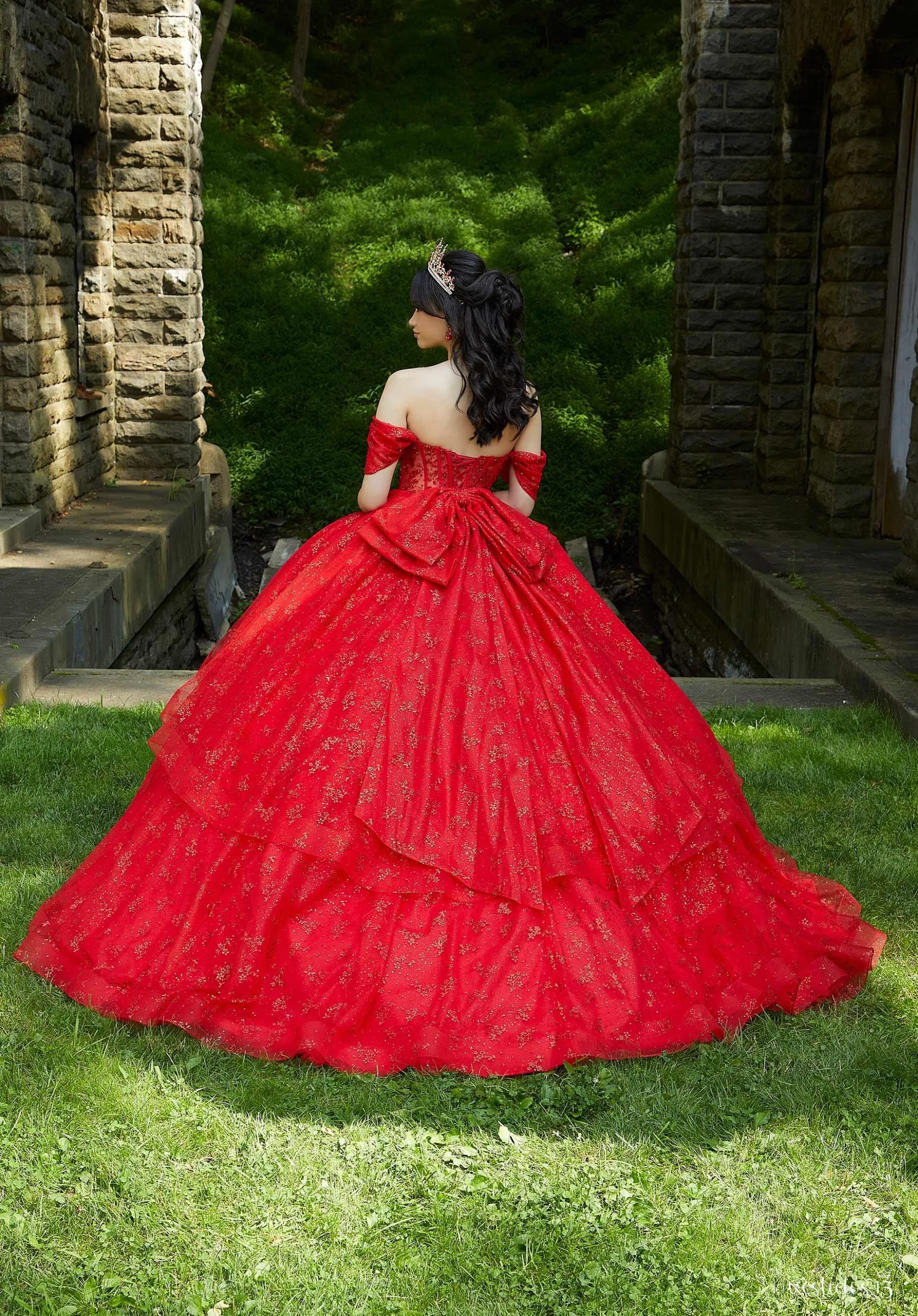 Vestido de 15 años Anahí Rojo Vestido de 15 años Anahí Rojo - Imagen 4